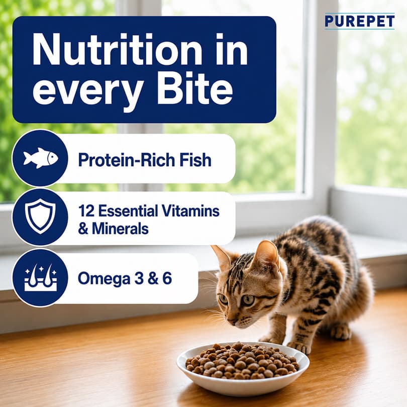 Purepet Ocean Fish Adult Cat Dry Food Cats- Dry food Purepet