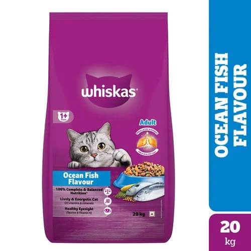 Whiskas Ocean Fish Flavour Adult Cat Dry and Wet Food Combo Exclusive Combo Whiskas